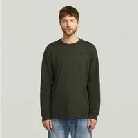 G-STAR Longsleeve Nifous R mit geripptem Einsatz vorne