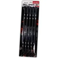 Olymp Handels GmbH Schaschlikspieße Schaschlikspieße 50cm Edelstahl 1.5mm 10 Stück Mangal Grill Schampura