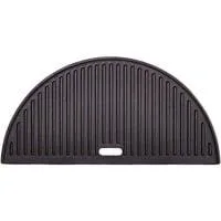 Gusseisen Grillplatte halbrund CJ, Grillrost schwarz, für Kamado Joe Classic