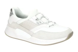 Gabor 46.952.51 ROLLINGSOFT Damen Slipper wei?/silber - extra leicht