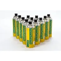 Campingman Gaskartusche Gaskartuschen 227g MSF-1A im –Unkrautbrenner & Gasgeräte, 12 St., Butangas Kartusche mit Ventil für Campingkocher