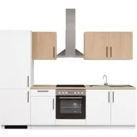 BASIC by Balculina Küchenzeile Hamburg B/H/T 270x200x60 cm, Breite 270 cm, wahlweise mit E-Geräten