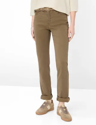 Brax Damen Five-Pocket-Hose Style CAROLA LIGHT MOCHA, braun, Gr. 44K