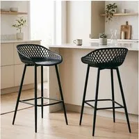 IDIMEX Barhocker IREK, Barhocker 2er Pack Barstuhl Theke Bar Hocker Tresenhocker Retro Design