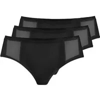 Pompadour Hüftslip 3er Pack Damen Midislip New Vision (Packung, 3-St) Zwickel