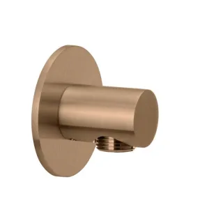 Herzbach Design iX PVD Brauseanschlussbogen 21.995100.1.39 Copper Steel, Rosette d= 70mm