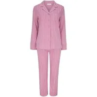 SNOOZE OFF Pyjama langarm Schlafanzug im Streifendesign (2 tlg., 1 Stück) mit Reverskragen