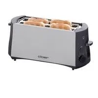 Toaster 3710 silber/schwarz, 1.380 Watt, für 4 Scheiben Toast