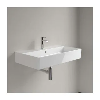 Villeroy & Boch Memento 2.0 Waschtisch 4A228G01 80 x 47 cm, weiß alpin, mit Hahnloch, mit Überlauf