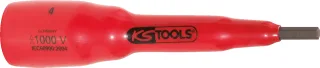KS Tools 3/8" Bit-Stecknuss mit Schutzisolierung für Innensechskant-Schrauben - 117.3863