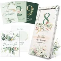 Eulentaler Geschenkkarte I 48 Meilensteinkarten I Mein 1. Jahr I, Von Pädagogen gestaltet I Mit handgemalte Illustrationen
