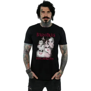 Disney - "Bad Girls Have More Fun" T-Shirt für Herren (Schwarz)