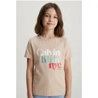 Calvin Klein Jeans T-Shirt PEARL SIGNATURE NYC REGULAR TEE für Kinder bis 16 Jahre, mit großem Druck