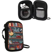 kwmobile Kopfhörer-Schutzhülle Neopren Tasche für in-ear Headphones, Hülle Case Schutztasche - 6 x 9 cm Innenmaße - mit Reißverschluss