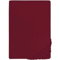 Biberna Spannbettlaken THEA Baumwoll-Jersey mit Elasthan, 160 g/m², Jersey-Elasthan, Gummizug: rundum, (1 Stück), Bettlaken für Matratzen bis 25 cm Höhe, pflegeleicht, bügelfrei