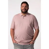 Men Plus Poloshirt Poloshirt Bauchfit Halbarm