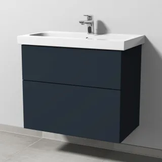 Sanipa 3way Waschtischunterbau zu Geberit iCon Light Waschtisch mit 2 Auszügen, Marine-Matt SP5721R