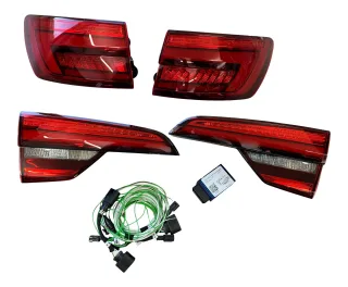 Original SET LED Rückleuchten dynamischer Blinker + Adapter für Audi A4 B9 Avant