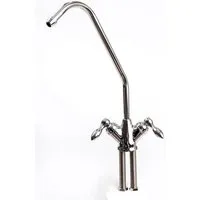 Aquintos Wasseraufbereitung Wasserbar Retro Supreme 2-Wege Wasserhahn, Chromoptik