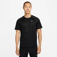 Nike Laufshirt M NK DF UV MILER SS mit reflektierenden Details, atmungsaktiv, schnell trocknend