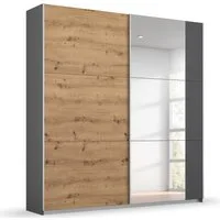 rauch Schwebetürenschrank Kleiderschrank Schrank Garderobe AURELIO (3 Ausstattungen BASIC/CLASSIC/PREMIUM (inkl. SOFT-CLOSE-FUNKTION) zeitloses Design, viele Farben, Breiten 175/218/261 cm MADE IN GERMANY