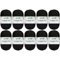 Gründl 10x50 Gramm Gründl Cotton Fun (von einer Farbe) Farbauswahl Häkelwolle