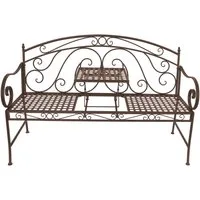 Garden Pleasure Gartenbank Saket, mit hochklappbarem Tisch, BxTxH: 141x53x96 cm