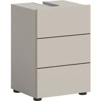 welltime Waschbeckenunterschrank BIEL, Breite: 38 cm, 1 Tür, 2 Fächer, Siphonausschnitt (1-St) Waschbeckenunterschrank, Unterschrank, WBU, Badezimmer, Bad