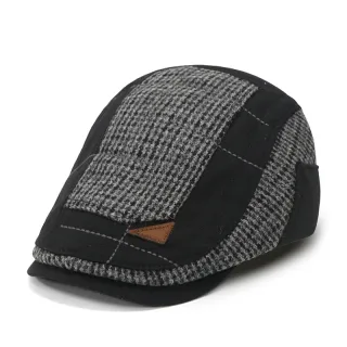 Vintage Patchwork Beret Men's Casual Comfortable Newsboy Cap Retro Fashion Flat Cap Peaked Cap for Men
