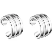 LÖB Ohrklemme Silber Ohrklemme Ear Cuff Fake Piercing Ohr Ring Helix Breit Set (Geschenke für Frauen Damen Beste Freundin Mutter Mama Ehefrau Oma sie zum Geburtstag Schmuck Sommer, Inkl. Schmuckbox), Hoop Ohrpiercing Tribal Ohrringe zum klemmen Ohrma