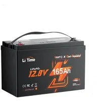 LiTime 12V 165Ah Dual-Purpose LiFePO4-Batterie Bluetooth IP67 Solarakkus (12 V), Mit 1200 CCA und Selbstheizung für Außenbordmotor Boot Marine