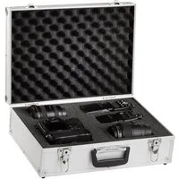 BRUBAKER Koffer Transportkoffer aus Aluminium - Fotokoffer mit Schaumstoff, keine Rollen, Abschließbarer Schutzkoffer Alukoffer für Kameras, Equipment, Werkzeug
