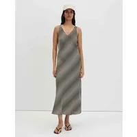 someday Midikleid Qova wave aus Satin mit Schimmer Schimmernd mit Allover-Print für elegante Looks