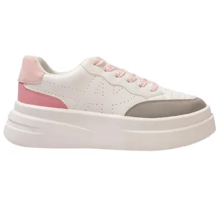 Kappa - "Ari" Sneaker für Damen, Plattform-Absatz (Weiß/Grau/Pink)