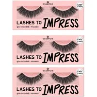 Essence Bandwimpern LASHES TO IMPRESS, Set, 3 tlg.