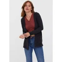 Vero Moda Strickjacke VMDOFFY LS OPEN HOOD CARDIGAN GA NOOS Materialmix, regular fit