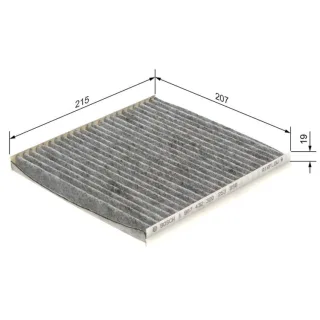 Bosch Aktivkohle-Innenraumfilter Lexus Subaru Toyota