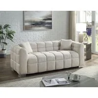 ATLANTIC home collection Big-Sofa Thor Design-Sofa mit Steppung, Bubble-Optik, B:190cm, "Bubble"-3D Optik Sofa mit Taschenfederkern, inkl. Zierkissen