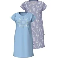 Ulla Popken Bigshirt Bigshirts 2er-Pack Federn Rundhals/V-Ausschnitt