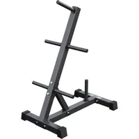 GORILLA SPORTS Hantelscheibenständer Scheibenständer Hantelbaum mit 4 Stangen 30/31 mm Schwarz/Weiß, (1-St)