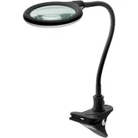 Goobay Lupenlampe 6 W LED-Lupenleuchte mit Klemme, SMD LED, kaltweiß, 6500 K