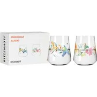 Ritzenhoff Gläser-Set Sommerrausch Allroundglas (A.Loibner) 2er Set #3 #4 F25, Kristallglas