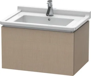 Duravit L-Cube Waschtischunterbau wandhängend Leinen Matt 670x469x408 mm - LC616407575 LC616407575