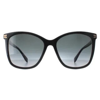 Marc Jacobs MJ 1106/S 807 9O glÃ¤nzende schwarze dunkelgraue Sonnenbrille mit Farbverlauf