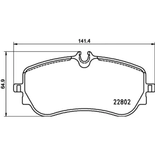 Hella Bremsbel?ge hinten MAN Tge VW Amarok Crafter Grand