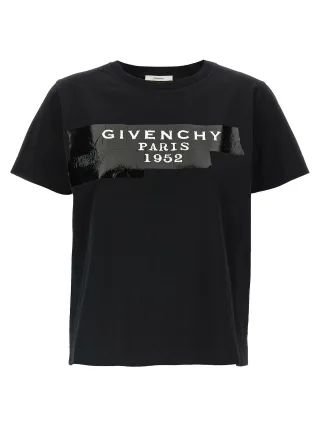 Givenchy Schwarzes Baumwoll-T-Shirt