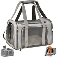 Happy Home Tiertransporttasche Transporttasche für Katze Hund, Faltbare Katzentransportbox, tragbar