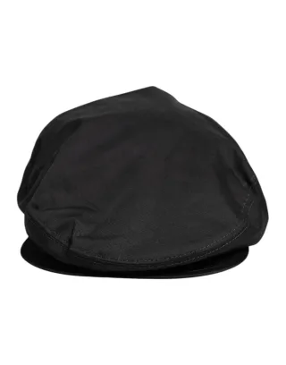 Dolce & Gabbana Schwarze Baumwolle Nachrichtenjunge Capello Cabbie Hut