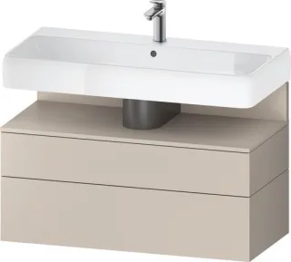 Duravit Qatego Waschtischunterbau wandhängend Taupe Matt 990x470x590 mm - QA4395091910010 QA4395091910010