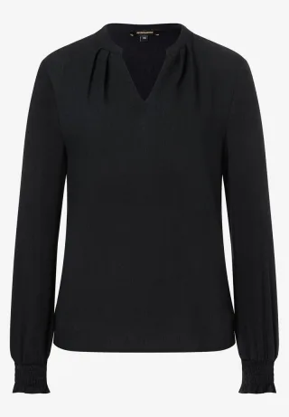 MORE & MORE - Blusenshirt schwarz - Gr. - 34